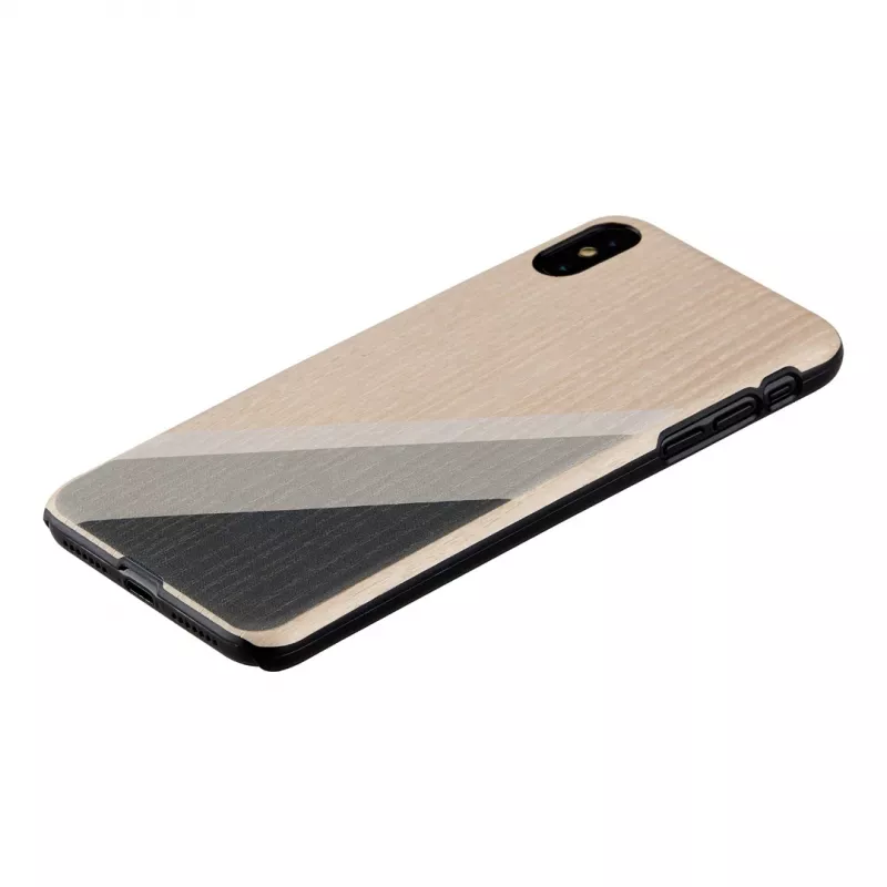 Capa para telemóvel man and wood para iPhone XS Max — fato cinzento, preto