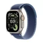 Smartwatch Apple Watch Ultra 3 GPS + Cellular 49 mm titânio natural com Trail Loop Blue Bright