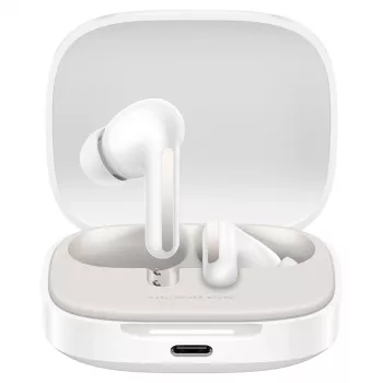 Auscultadores Bluetooth Xiaomi Redmi Buds 6 com microfone, Cloud White