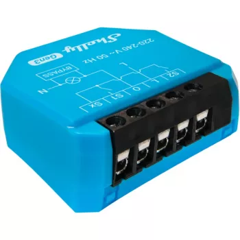 Controlador de iluminação Wi-Fi Shelly Shelly_1L_Gen3 — módulo de 1 canal sem neutro, 220–240 V, Wi-Fi/Bluetooth, 802.11 b/g/n