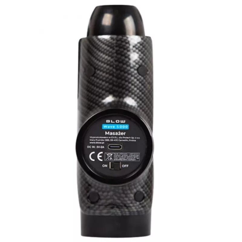 Massageador BLOW Wave 5000 com 10 acessórios substituíveis e bolsa de transporte