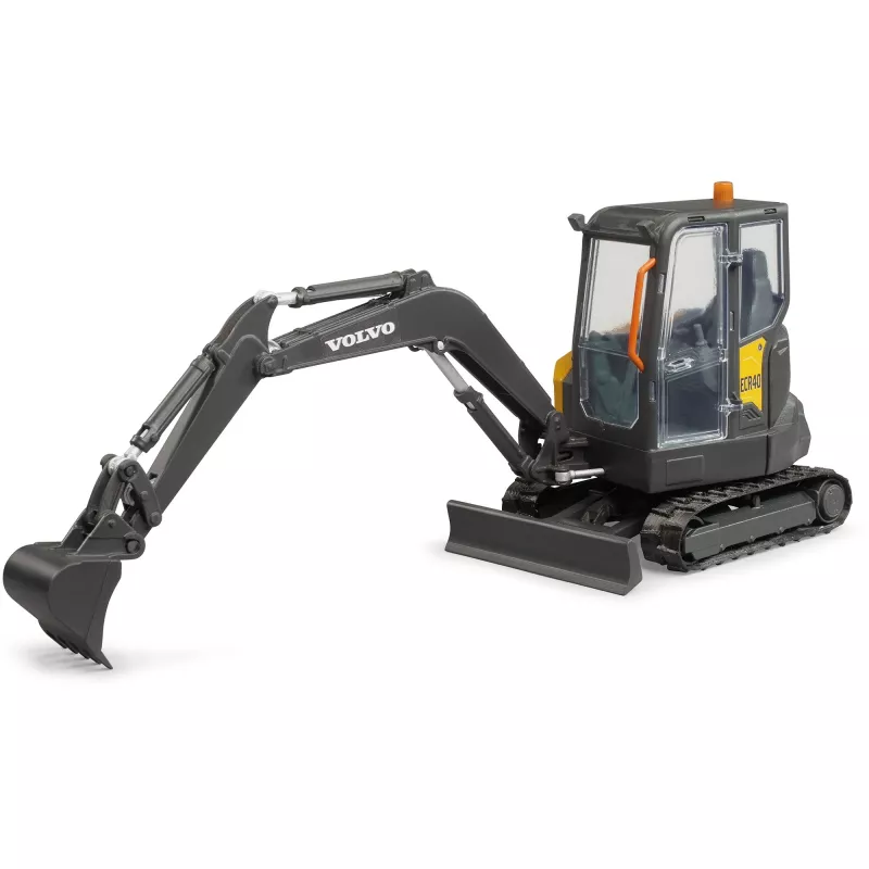 Veículo modelo BRUDER — Volvo ECR40 mini-escavadora (brinquedo) da BRUDER, modelo 02465