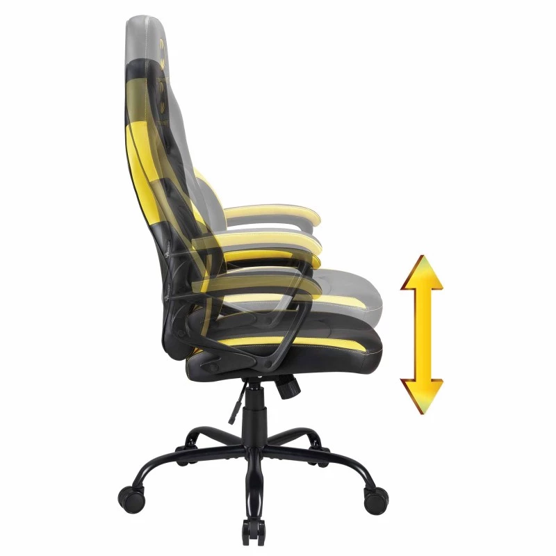 Cadeira gaming para PC Subsonic SA5642-B1 assento acolchoado preto amarelo 120 kg