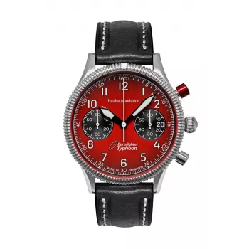 Relógio de pulso Bauhaus Aviation Eurofighter 25765, caixa de 41 mm, mostrador analógico
