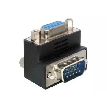 Adaptador Delock VGA macho/fêmea 90° angular (65171)