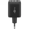 Goobay 64753 Carregador para dispositivos móveis Auscultadores - Smartphone - Tablet preto AC carregamento rápido interior (64753)