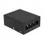 Patch panel DeLOCK Keystone 4 portas preto