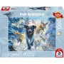 Mark Fredrickson: amor de cão – Labrador preto na neve, Puzzle 1000 peças