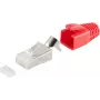 Conector de cabo RJ-45 ShiverPeaks 72067-10R vermelho branco
