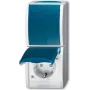 BUSCH JAEGER 2601/6/20 EBW-53 - tipo F - 2P+E - azul - branco - IP44 - 250 V - 16 A