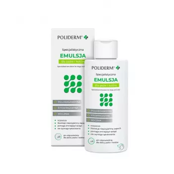 Condicionador JM Sante Poliderm 140 ml — emulsão para pele propensa a inflamações de cães e gatos, alívio da comichão, cuidado antitranspirante