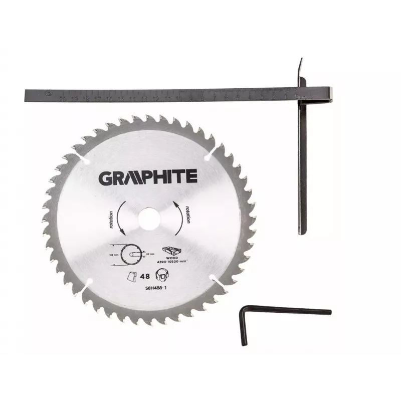 Serra circular Graphite 58G488 1200 W 185 mm
