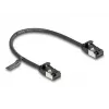 Cabo de rede DeLOCK cabo RJ45 macho para macho Cat.8.1 0,25 m preto
