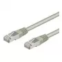 Cabo patch Wentronic Goobay CAT 5e, SF/UTP, cinzento, 0,5 m - mistura de cobre CCA (50143)