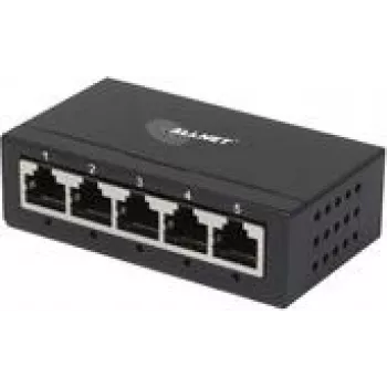 Switch ALLNET não gerido Layer2 5 portas • 5x 1GbE • sem ventoinha • ALL-SG8005 (ALL-SG8005)