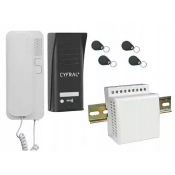 Intercomunicador Cyfral Cosmo 1-TENANT preto