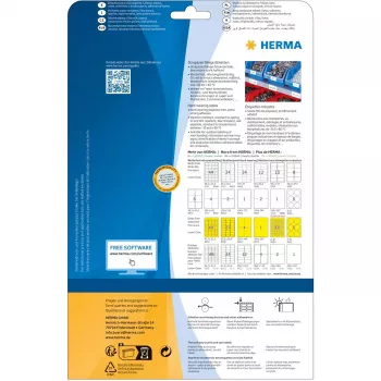 Etiquetas autocolantes para impressora HERMA Signs A4 Ø 85 mm