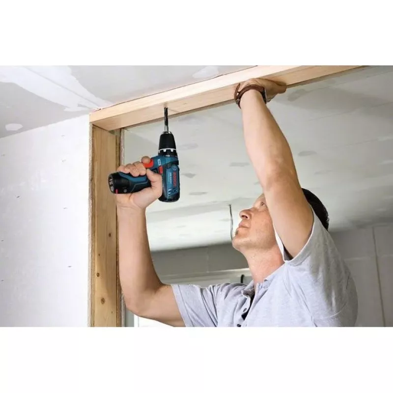 Bosch GSR 10,8-2-LI Professional sem chave preto, azul, vermelho