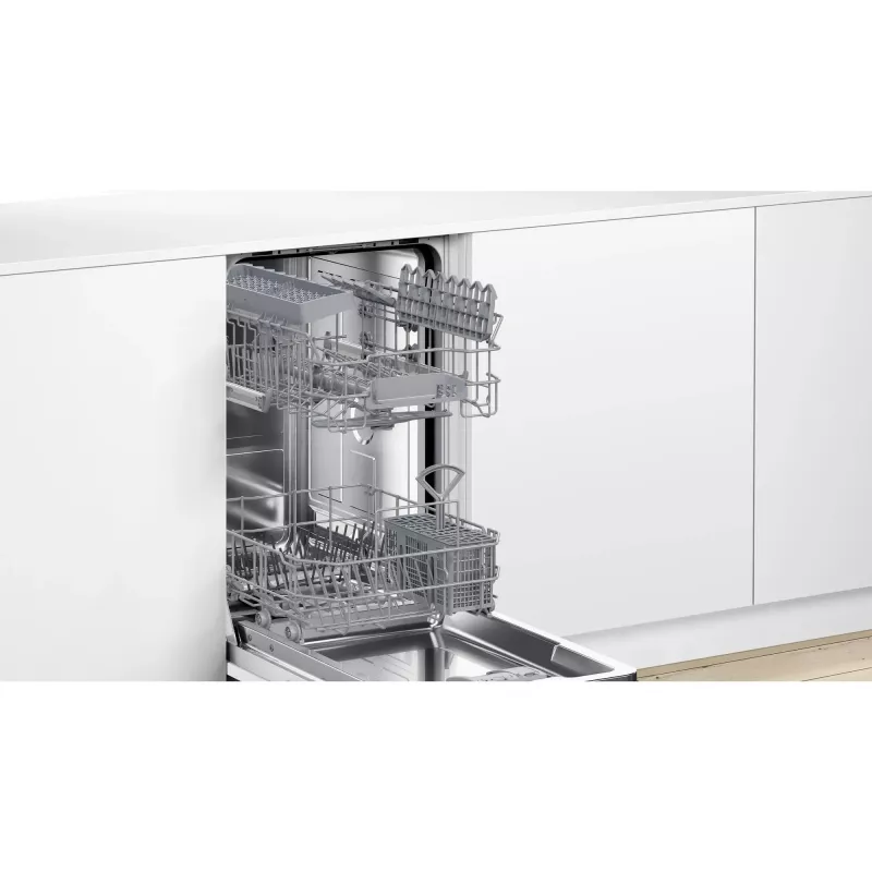 Máquina de lavar loiça Bosch Serie 2 SPI2HKS42E semi-integrada Slimline 45 cm, 10 conjuntos de louça, 5 programas, classe E