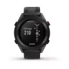 Relógio de golfe GPS GARMIN Approach S12 preto, caixa de 43 mm, bracelete de silicone, 30 h de bateria GPS