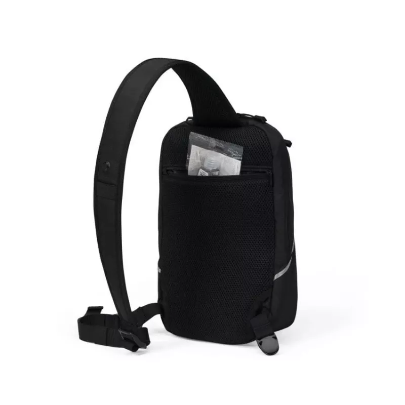 DICOTA Reflective bolsa de ombro para tablet até 12,9 polegadas, 600D RPET, preta