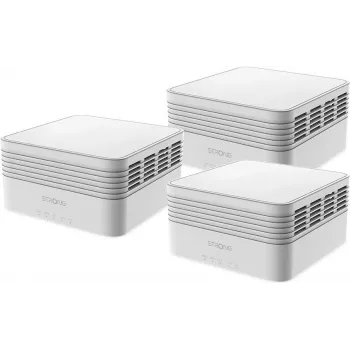 Strong MESHTRIAX3000 sistema Mesh Wi-Fi dual-band (2,4 GHz/5 GHz) Wi-Fi 6 (802.11ax) branco 3 interno (MESHTRIAX3000)