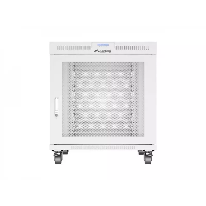 Armário rack LANBERG FF01-8015-23SL 19 polegadas 15 U, cinzento, porta frontal perfurada