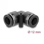 DeLOCK 60748 conector pneumático 12 mm angular 90° com orifício de montagem