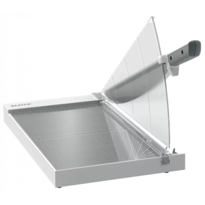 Cortapapel de precisão Leitz A4+, 15 folhas, fixação manual, aço inoxidável, A4 Maxi, 80 g/m², vidro