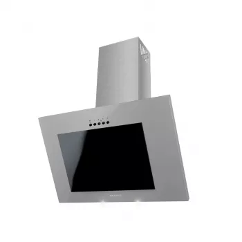 Exaustor de parede MAAN Vertical PG 50, superfície satinada, 50 cm, caixa de aço, controlo frontal mecânico