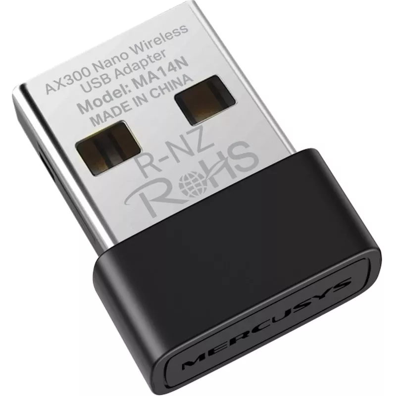 Mercusys MA14N AX3000 Nano adaptador USB Wi-Fi, até 287 Mbps