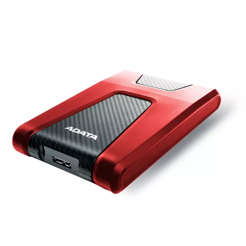 Disco externo ADATA DashDrive Durable HD650 1 TB 2,5 polegadas USB 3.2 Gen 1 (3.1 Gen 1) vermelho