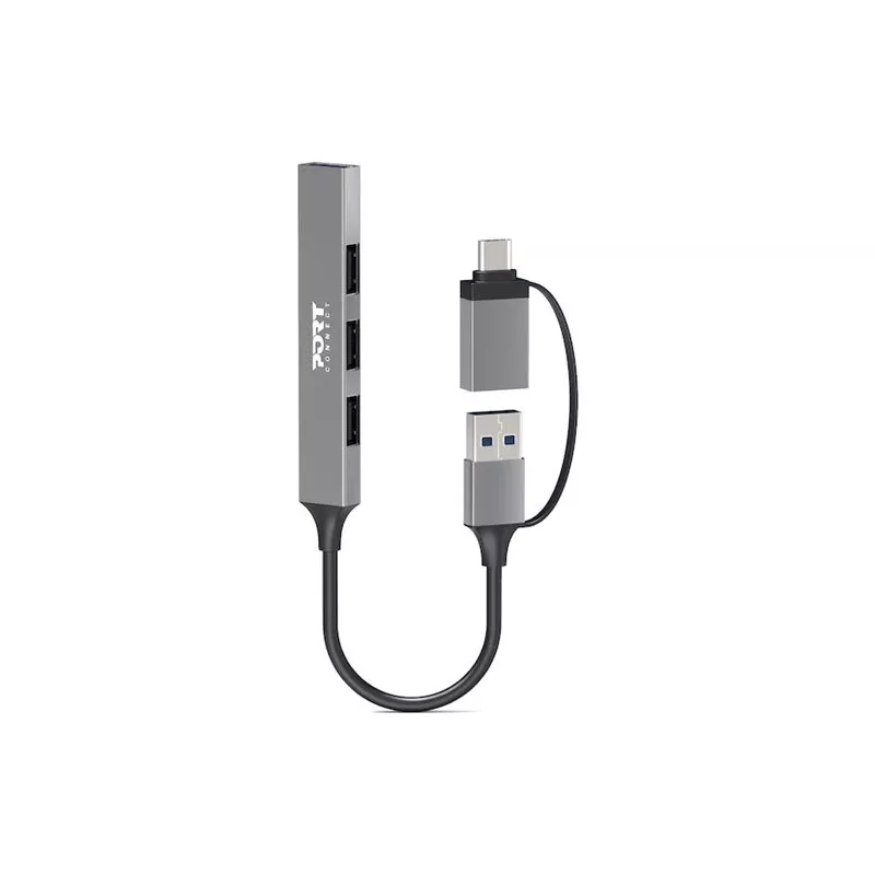 PORT CONNECT | HUB USB-C/USB-A 4 portas USB-A 3.0 5Gbps | 900160