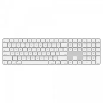 Teclado Apple Magic universal USB + Bluetooth QWERTY US English branco MXK73LB/A