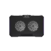 Base de arrefecimento para portátil FURY GUNBAI G3 14,1–17,3 polegadas com 2 ventoinhas, iluminação RGB, 2× USB
