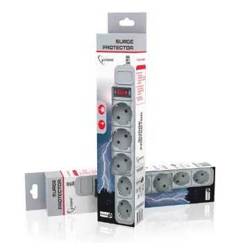 Régua de tomadas Gembird SPG3-B-6C 1,8 m 5 tomadas AC