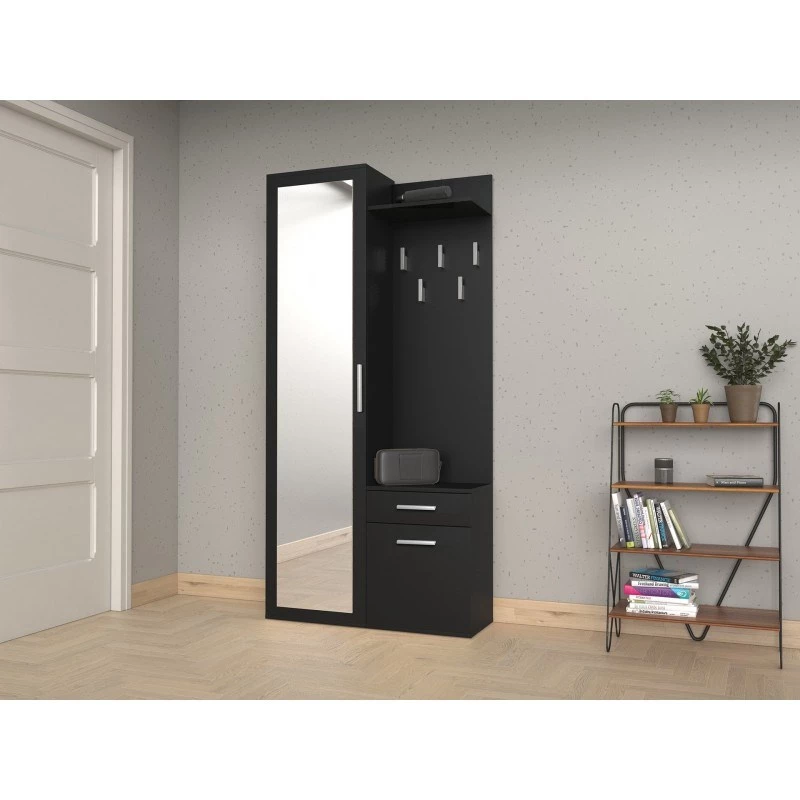 Topeshop GAR DUO CZERŃ armário de entrada