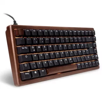 Teclado Sharkoon 100068081 Home USB QWERTZ alemão preto madeira 75%