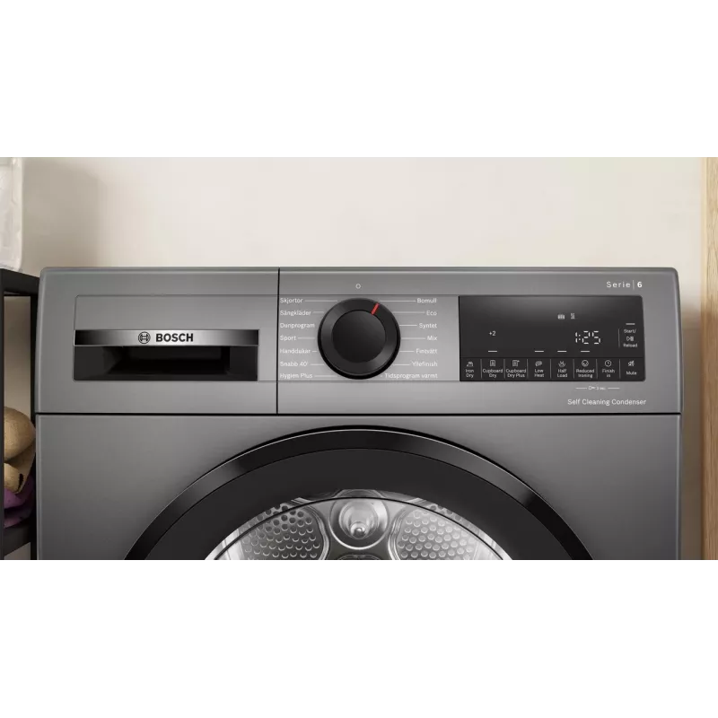 Máquina de secar roupa com bomba de calor Bosch WQG245DXSN 9 kg