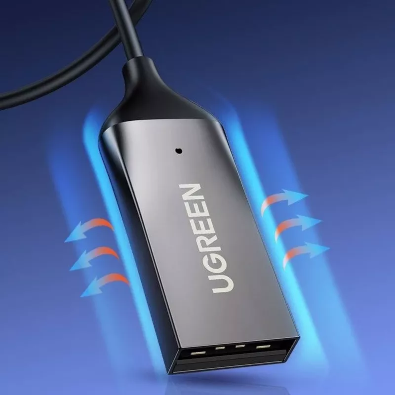 UGREEN CM309 recetor de áudio Bluetooth 5.0, USB, ficha AUX de 3,5 mm, preto