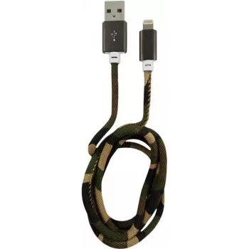 Cabo LC-POWER USB-Lightning-1M-5 1 m Woodland Camo, USB-A para Lightning (LC-C-USB-LIGHTNING-1M-5)