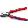 Knipex 95 12 200 tesoura para cabos de lâmina dupla, 200 mm