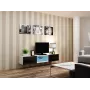 Suporte de TV Cama VIGO GLASS 30/180/40 branco/preto brilhante