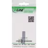 Adaptador InLine USB4, ficha/conector fêmea USB-C vertical angular direita/esquerda, alumínio, cinzento