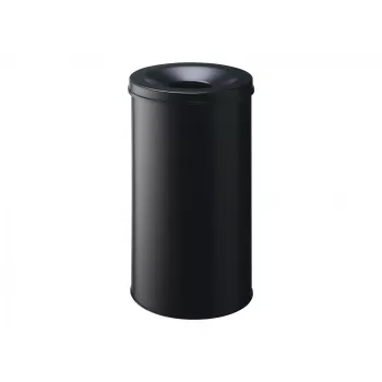 Caixote do lixo Durable - Redondo - 60 L - Aço - Preto
