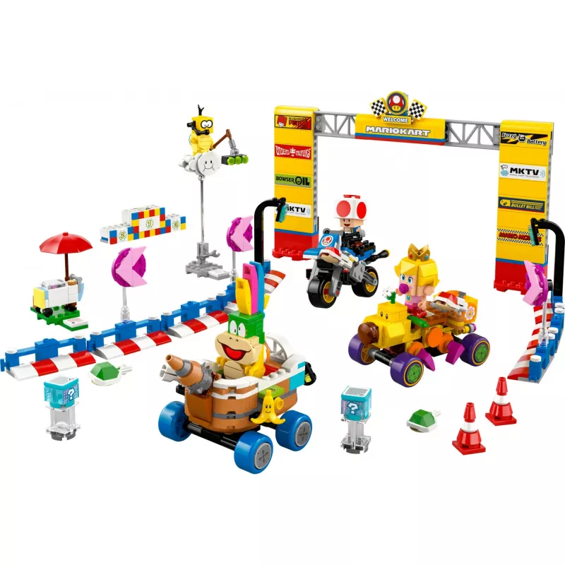 Bricks Mario Kart - Conjunto Baby Peach e Grande Prémio