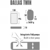 Colchão de ar de campismo Dallas Twin 41033 (citronela)