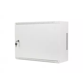 Armário rack 19 polegadas Lanberg 4U+3U 540x200mm, perfil baixo, montagem na parede, cinzento