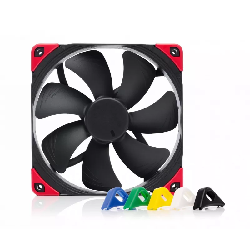 Ventoinha de caixa Noctua NF-A14 PWM chromax.Preto.swap 140 mm, 12V, 300–1500 RPM, PWM, 140,2 m³/h, 24,6 dB