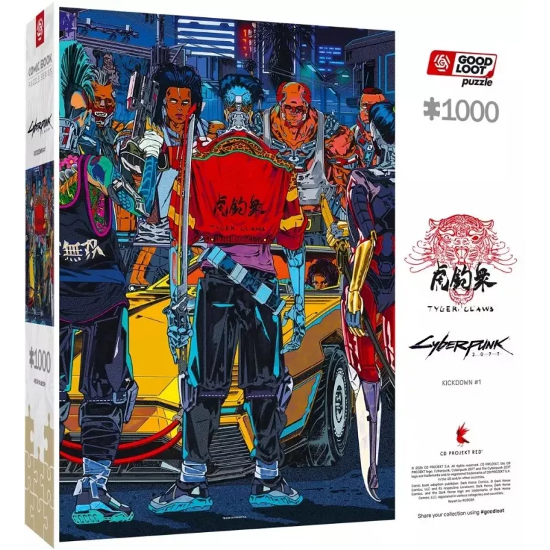 Puzzle Good Loot Comic Book: Cyberpunk 2077 Kickdown, 1000 peças